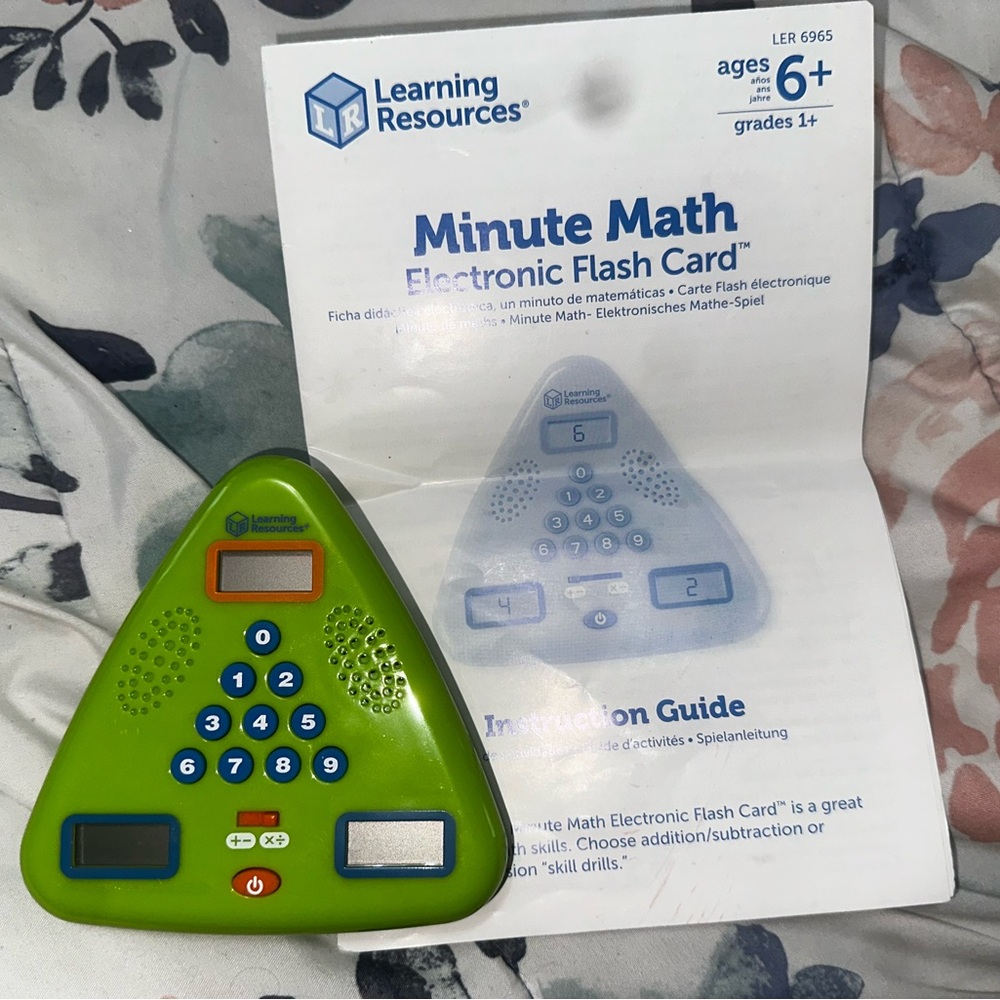 Learning Resources Minute Math Electronic Flash Card
